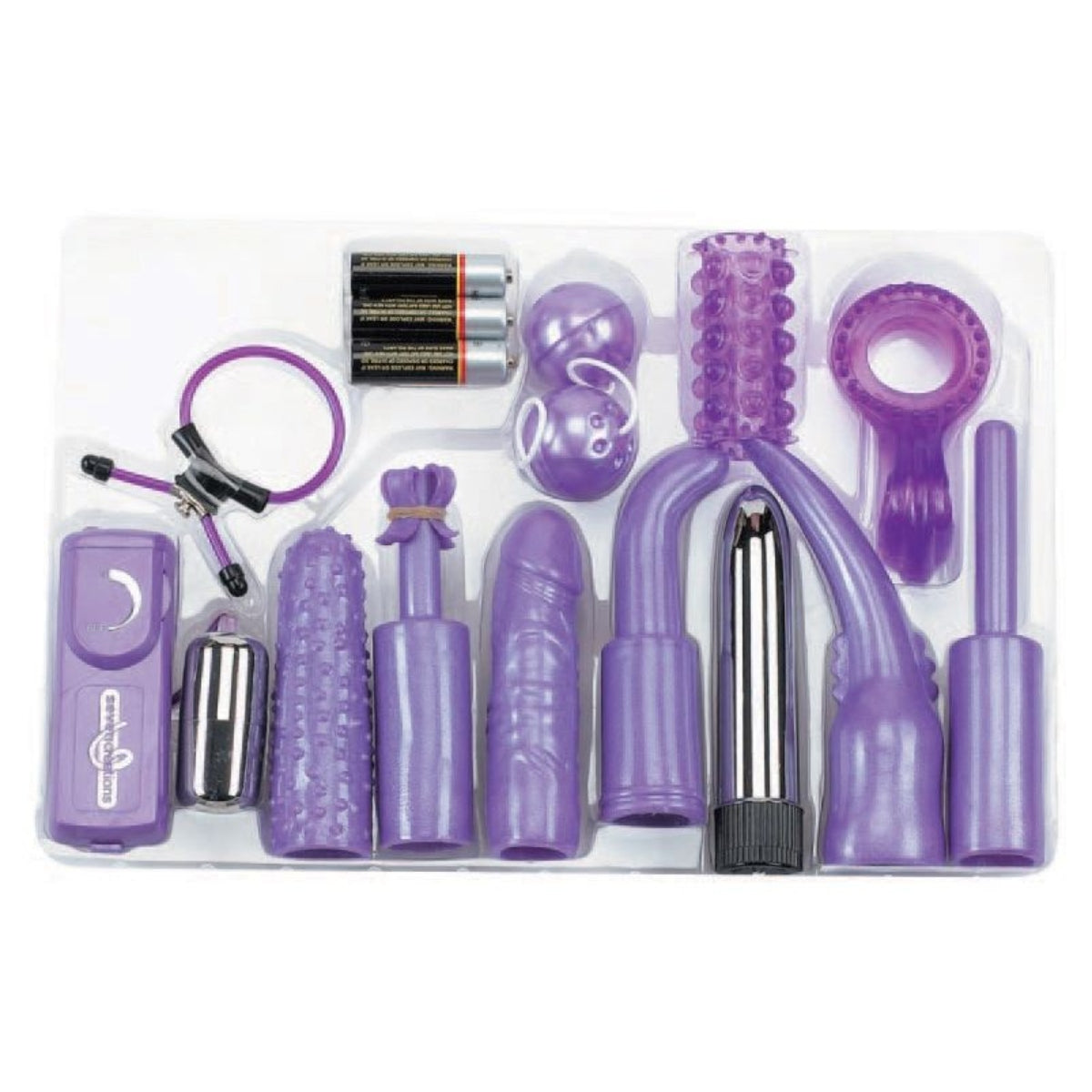 Seven Creations Dirty Dozen Couple's Sex Toy Kit Purple Simply Pleasure Seven Creations Dirty Dozen Couple's Sex Toy Kit Purple Simply Pleasure