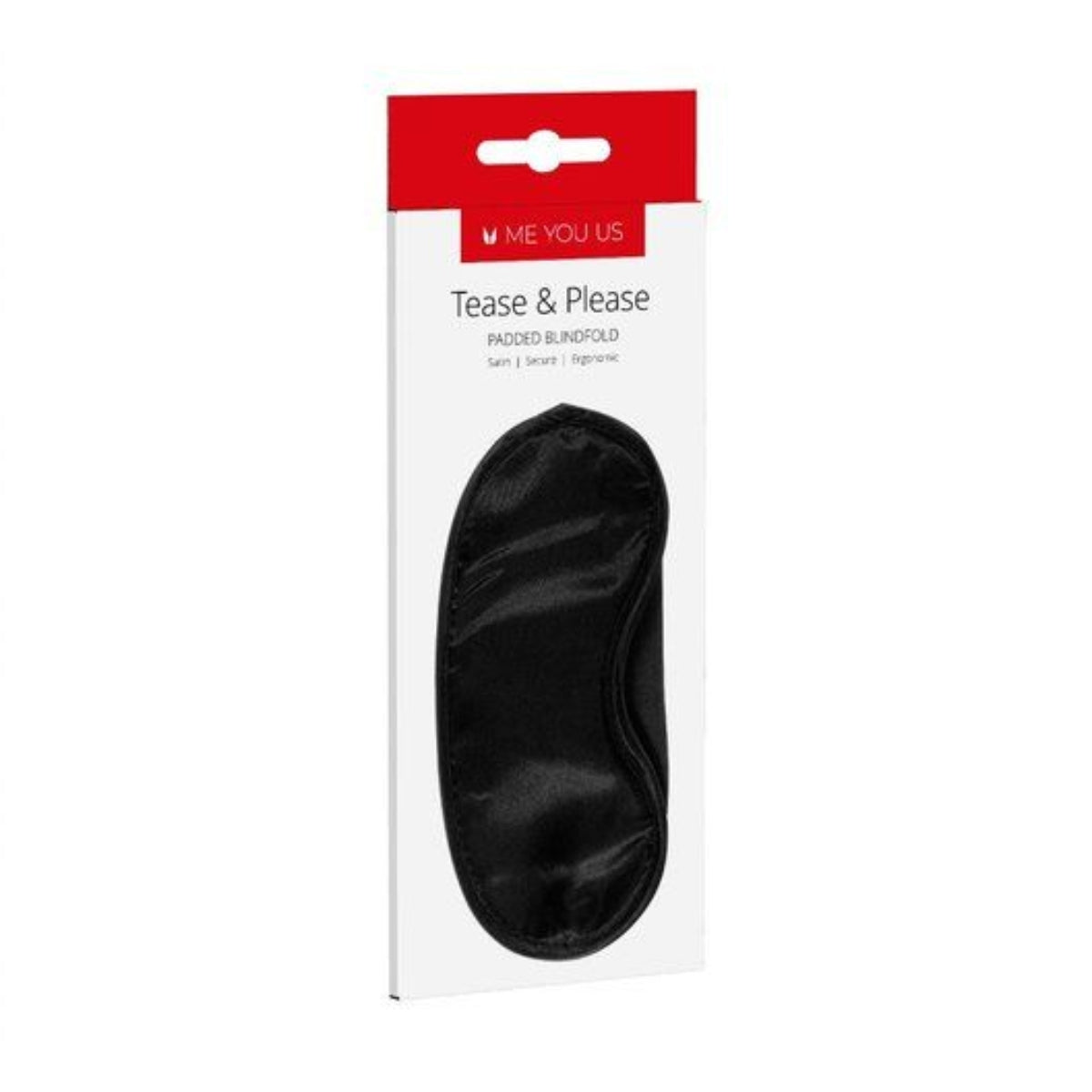 Me You Us Tease & Please Padded Blindfold Black - Simply Pleasure