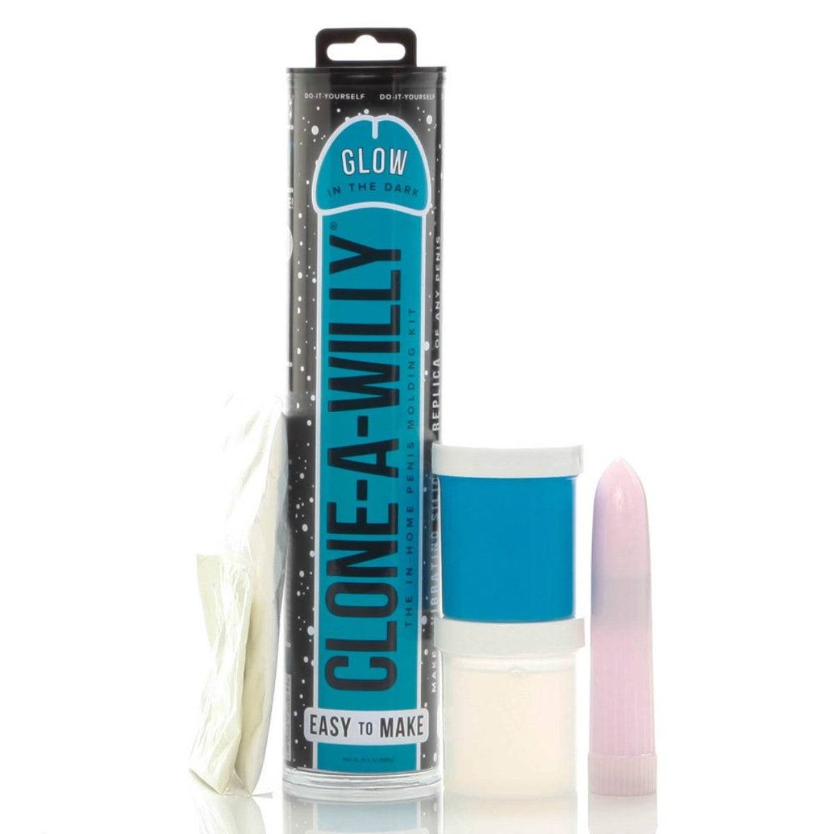 Clone A Willy Penis Moulding Kit Glow In The Dark Blue - Simply Pleasure