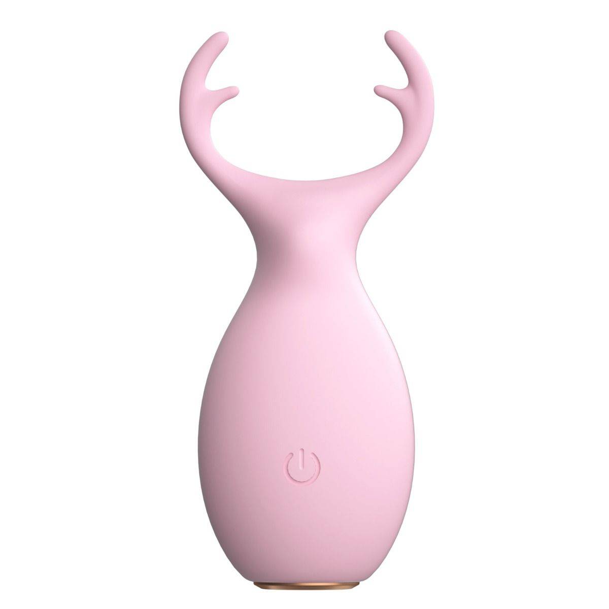 Front Product View - Me You Us Wild Pleasure Antlers Vibrator Pink - Simply Pleasure