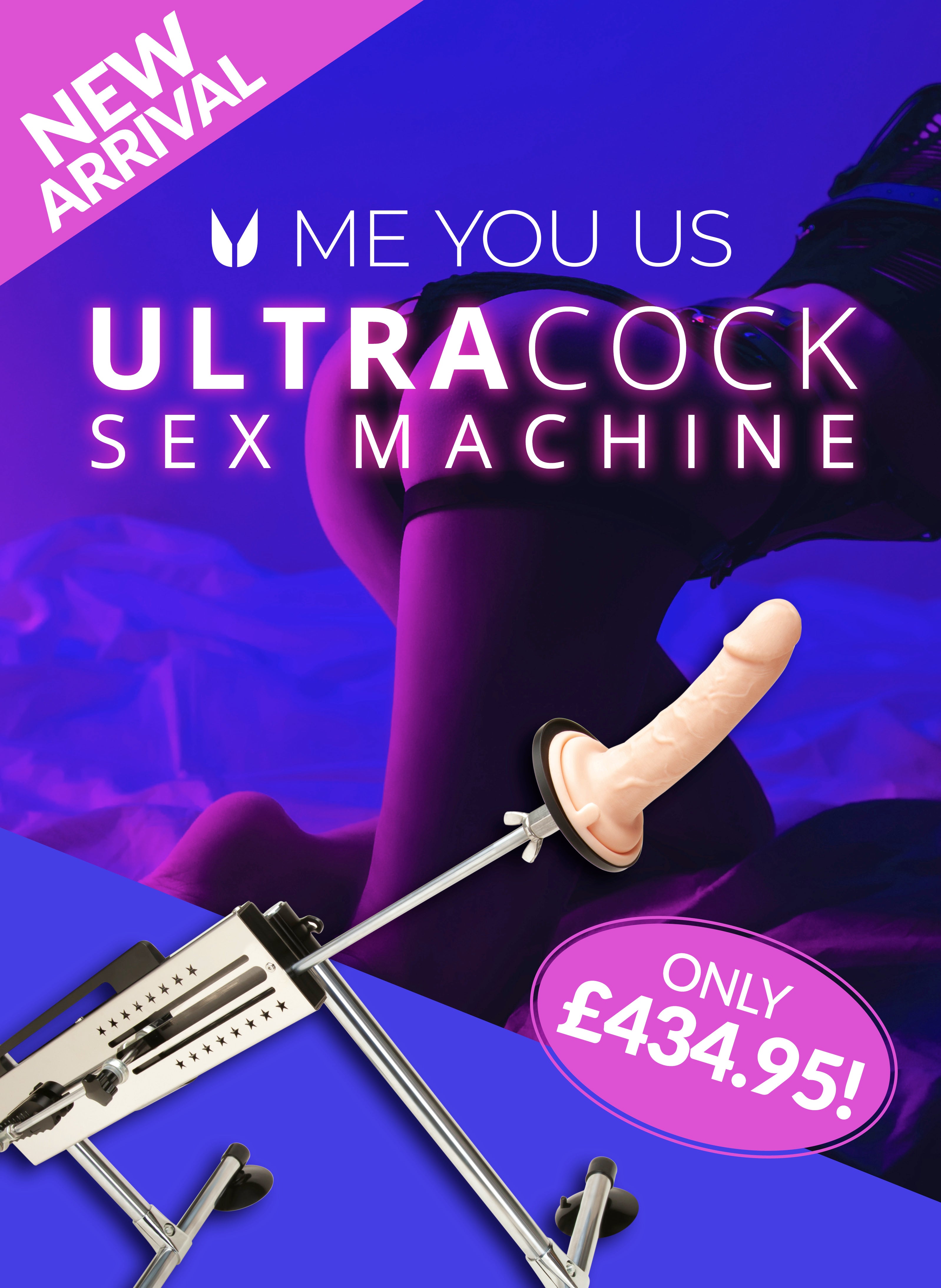 New Me You Us Sex Machine - Only £435.95 - Homepage Banner - Simply Pleasure - Mobile