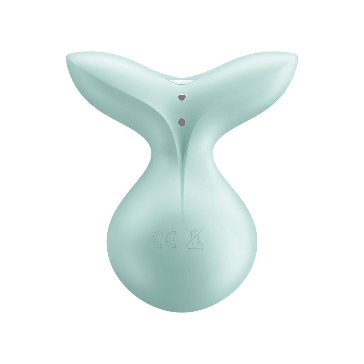 Rear View Product - Satisfyer Viva La Vulva 3 Lay On Clitoral Vibrator Mint
