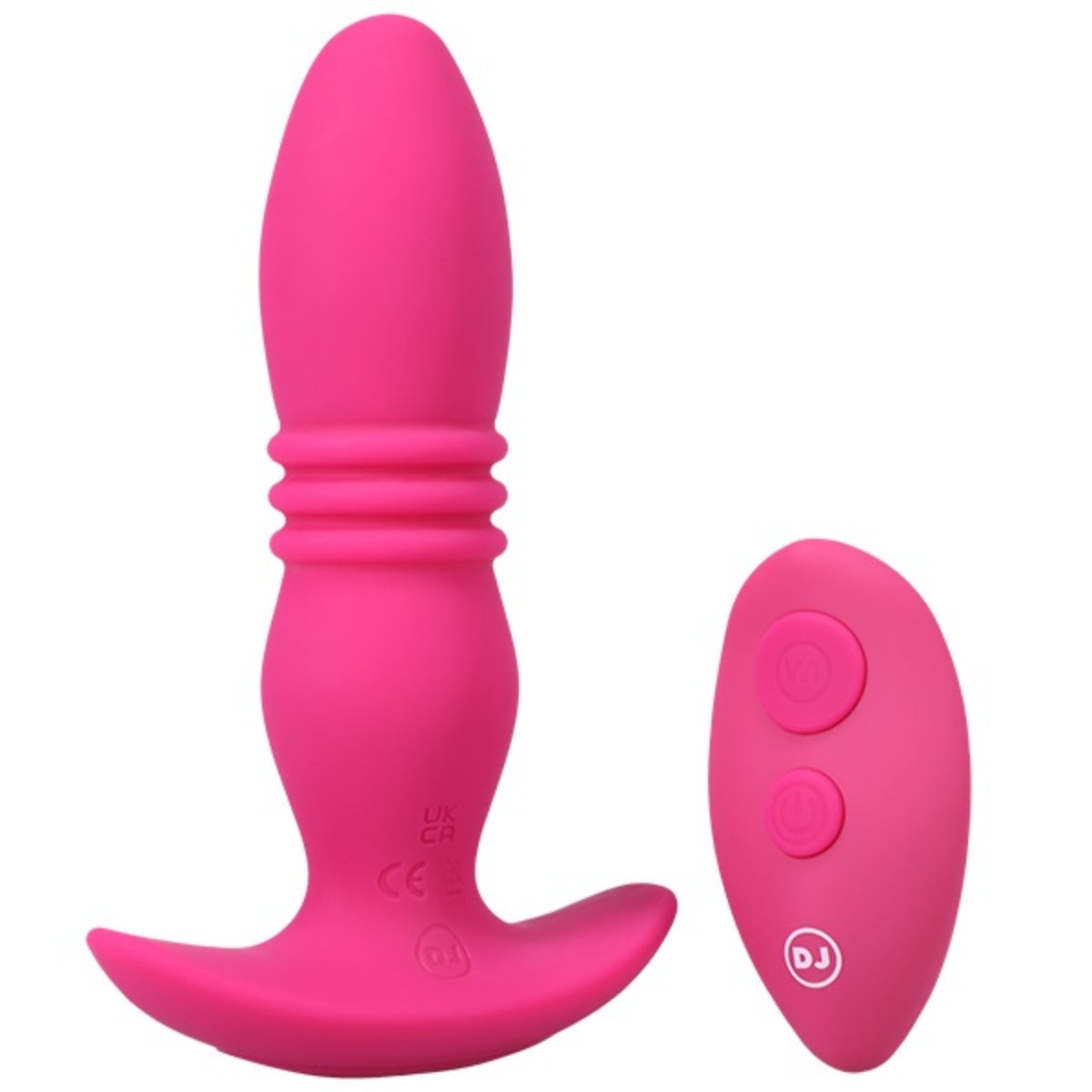 A-Play Rise Rechargeable Remote Control Silicone Butt Plug Pink 6.25 Inch