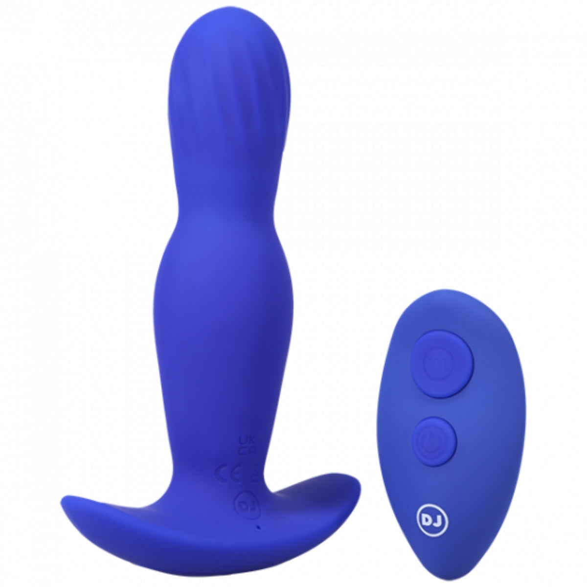 A-Play Expander Remote Control Silicone Butt Plug Blue 5.75 Inch