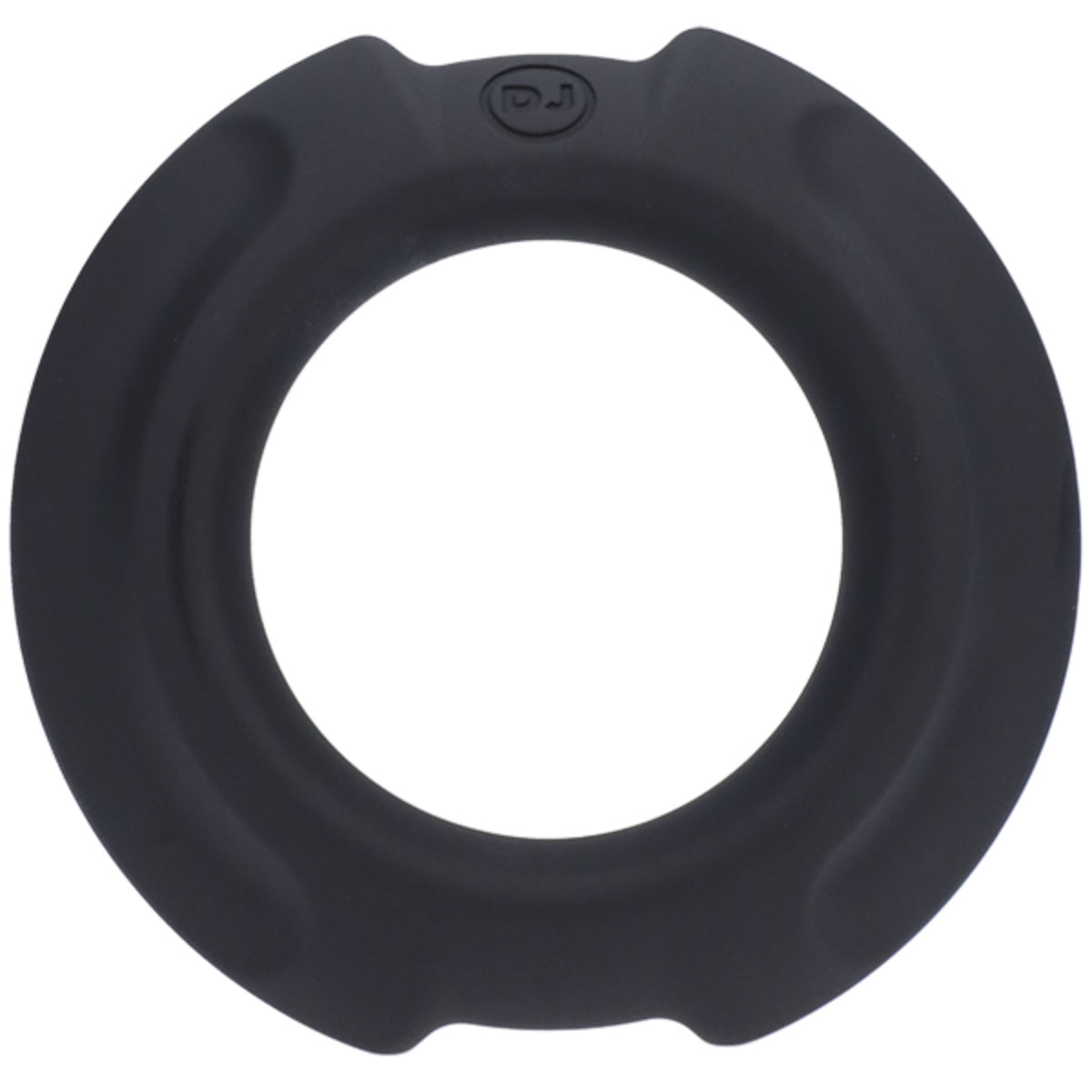 OptiMALE FlexiSteel Silicone Metal Core Cock Ring Black 35mm
