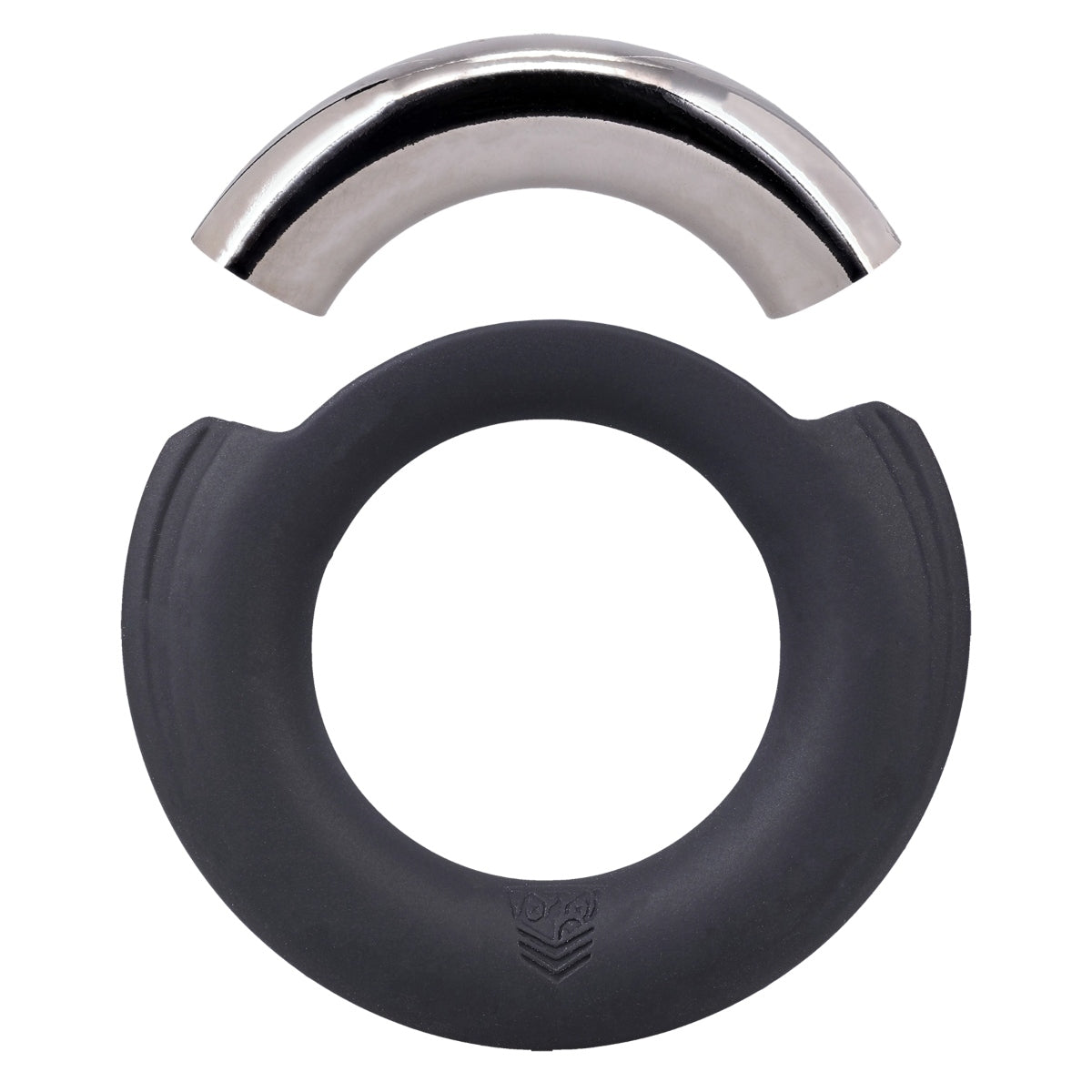 Fort Troff Pinch Zero Cock Ring Black Silver
