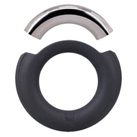 Fort Troff Pinch Zero Cock Ring Black Silver