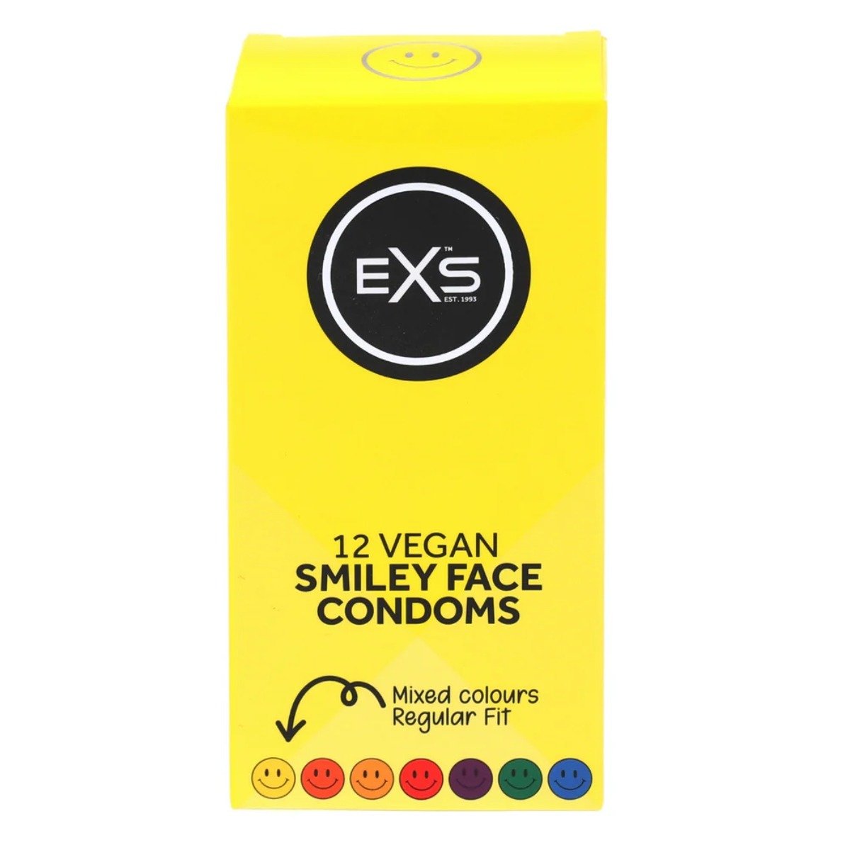 EXS Smiley Face Vegan Condoms 12 Pack