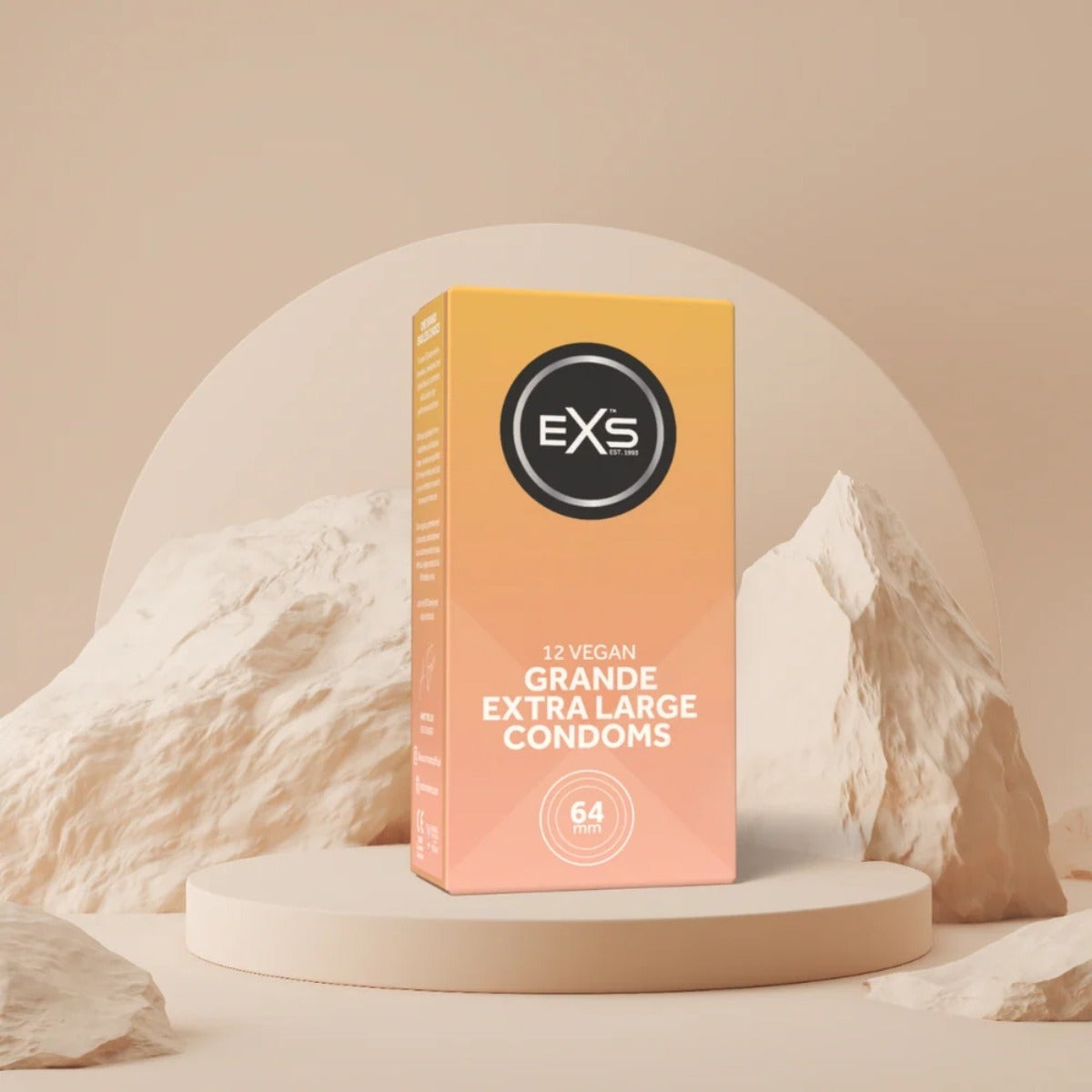 EXS Grande 64mm Condoms 12 Pack