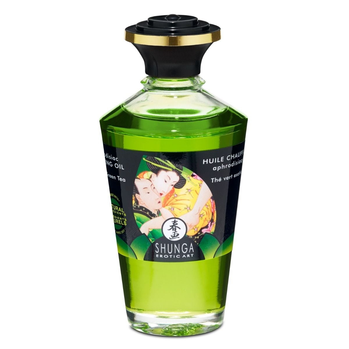 Shunga Aphrodisiac Warming Oil Exotic Green Tea
