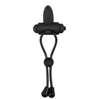 Maxx Men Vibrating Cocktie Silicone Cock Ring Black
