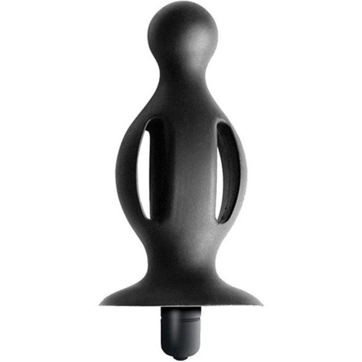 Commander Expert Vibrating Butt Plug Silicone Black - Simply Pleasure