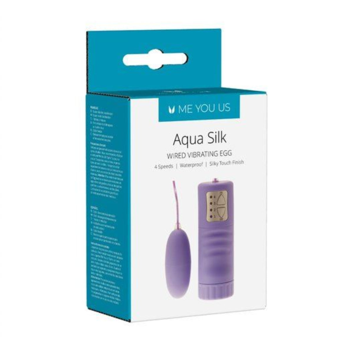 Me You Us Aqua Silk Wired Vibrating Egg Lilac - Simply Pleasure