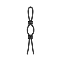 Nexus Forge Adjustable Silicone Cock & Ball Ring Black