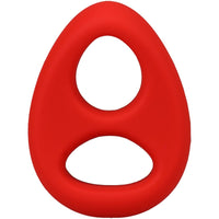 Rock Solid The Code Silicone Cock Ring With Bandana Red