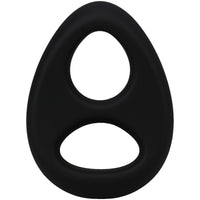 Rock Solid The Code Silicone Cock Ring With Bandana Black