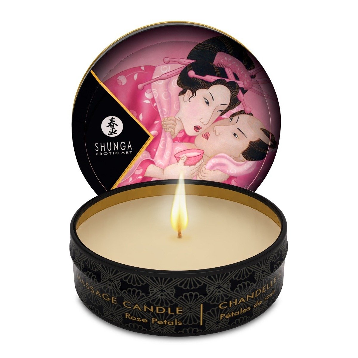 Shunga Mini Candlelight Massage Candle Aphrosisia Roses 30ml