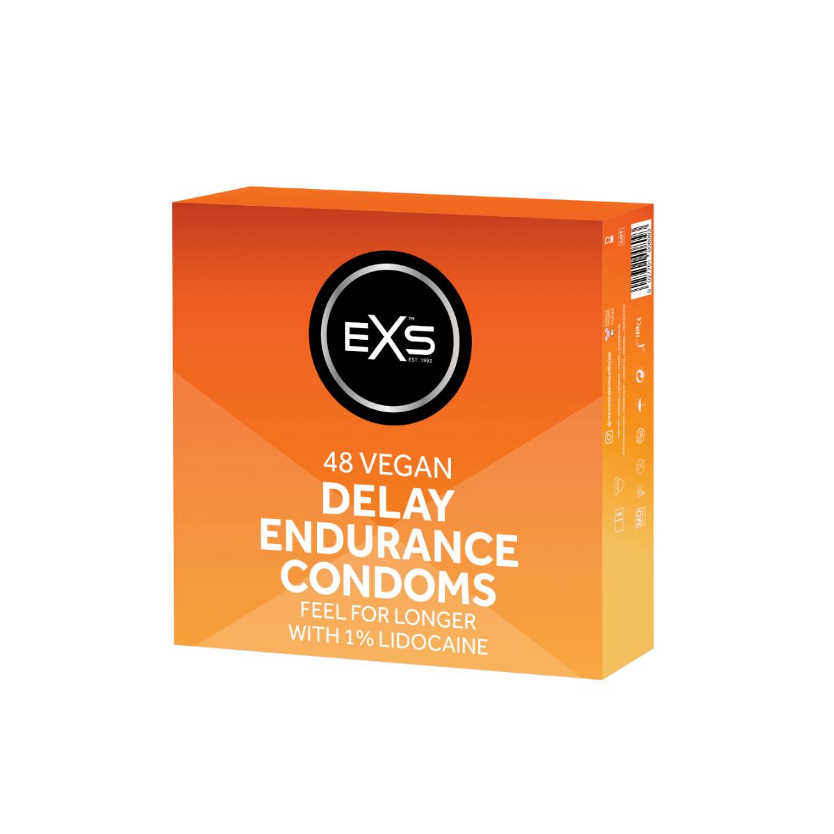 EXS Delay Endurance Vegan Condoms 48 Pack