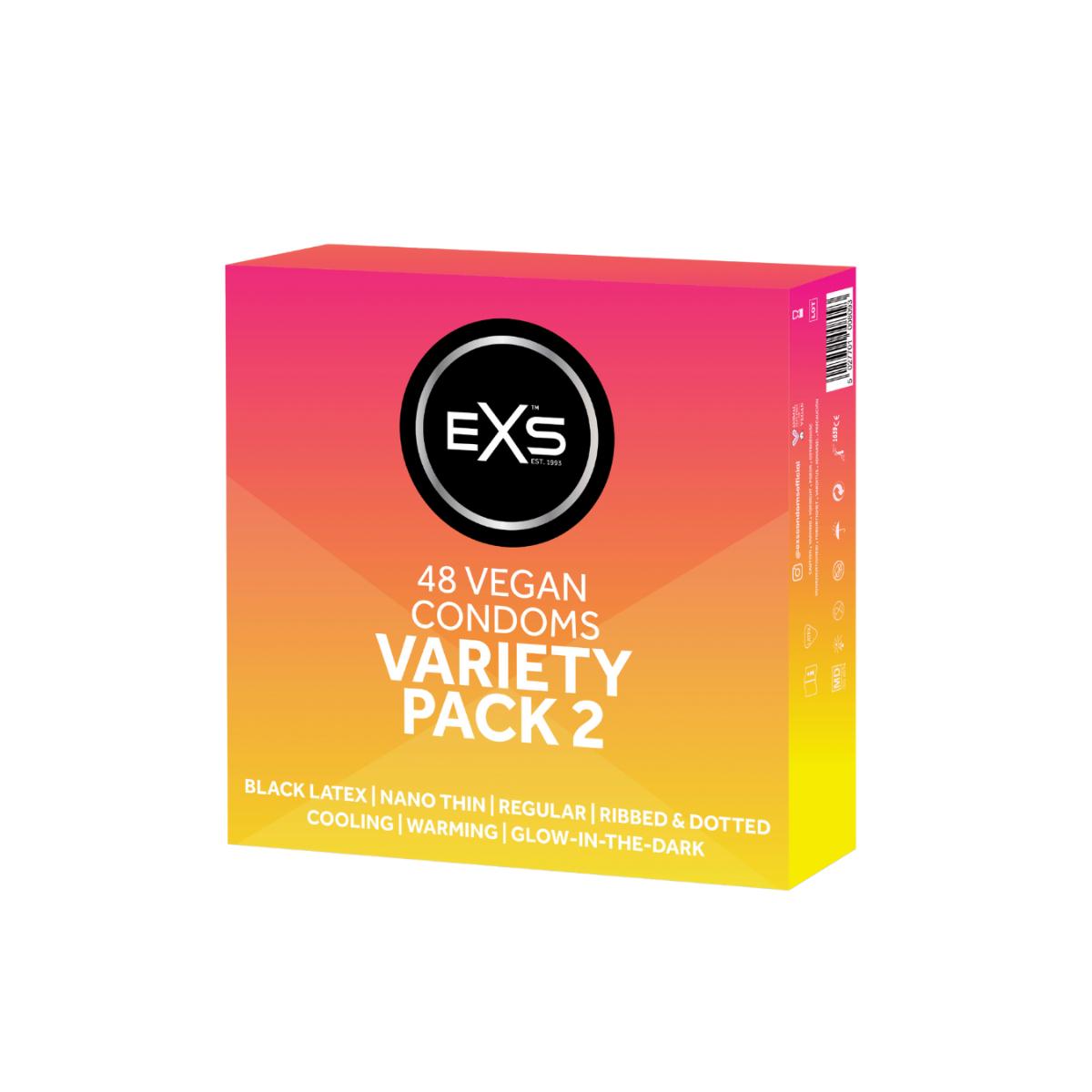 EXS Variety Pack 2 Vegan Condoms 48 Pack