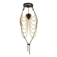 Guilty Pleasure Allure Pearl Pleasure Collar Black Gold