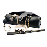 Guilty Pleasure Allure Pearl Pleasure Bondage Set Black Gold