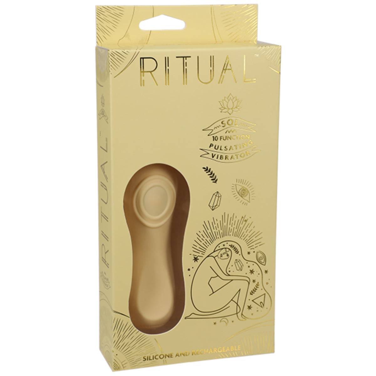 Ritual Sol 10 Function Rechargeable Silicone Pulsating Vibrator Yellow