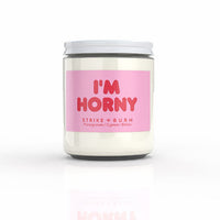 Strike + Burn I'm Horny Candle Pomegranate Cypress Bitters