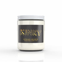 Strike + Burn Kinky Candle Smoky Amber Leather Oud