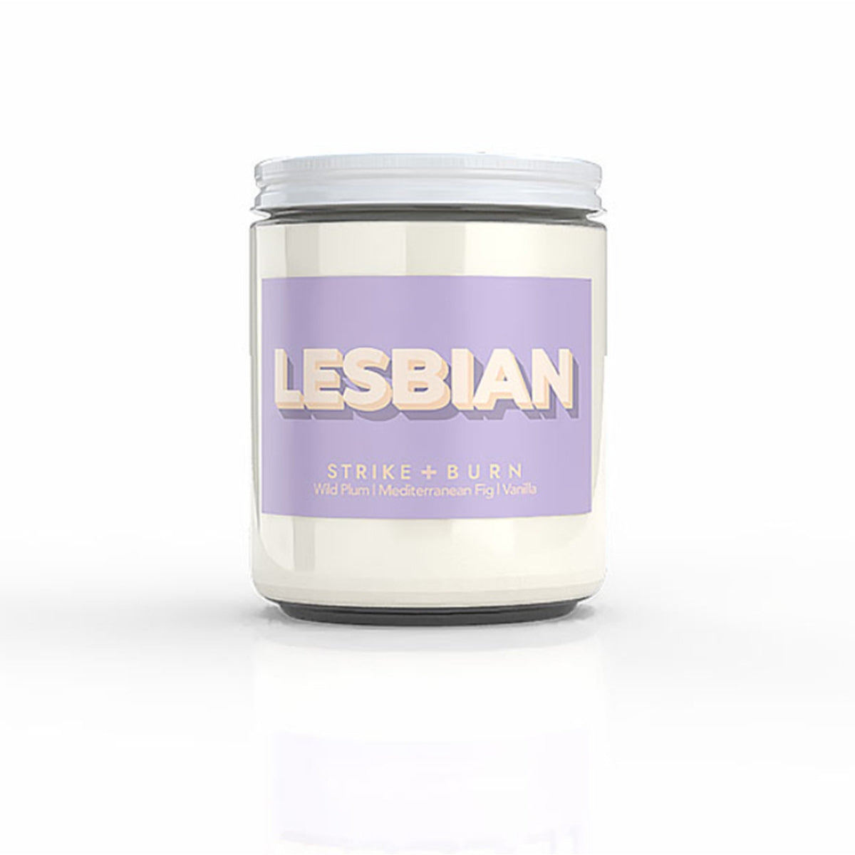 Strike + Burn Lesbian Candle Wild Plum Mediterranean Fig Vanilla