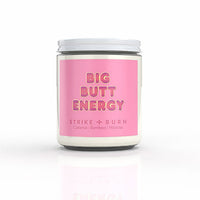 Strike + Burn Big Butt Energy Candle Coconut Bamboo Hibiscus
