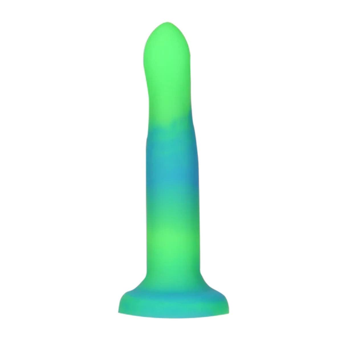 Addiction Rave Dong Blue Green 8 Inch - Simply Pleasure