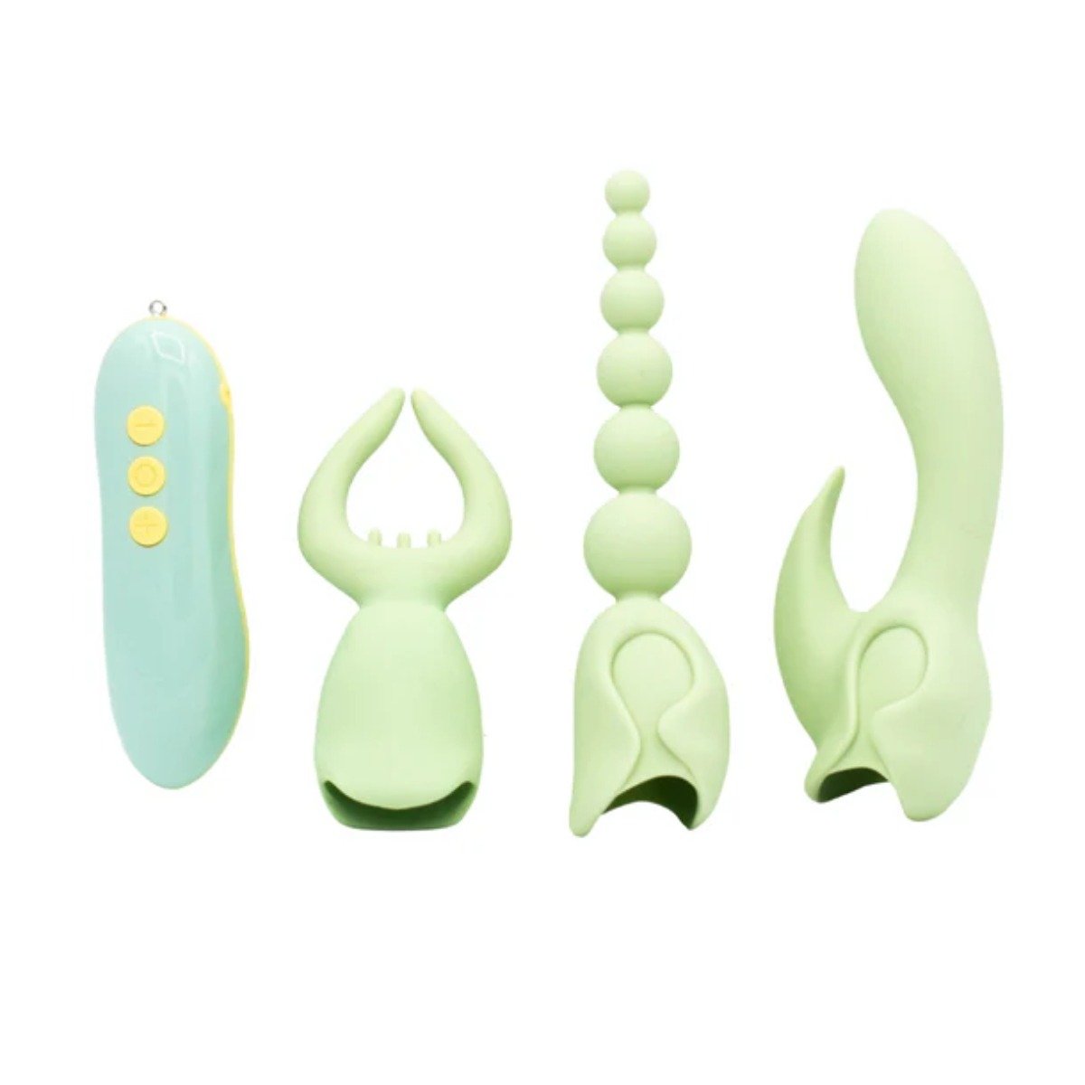 Like A Kitten Pleasure Hunter 4 In 1 Sex Toy Kit Green