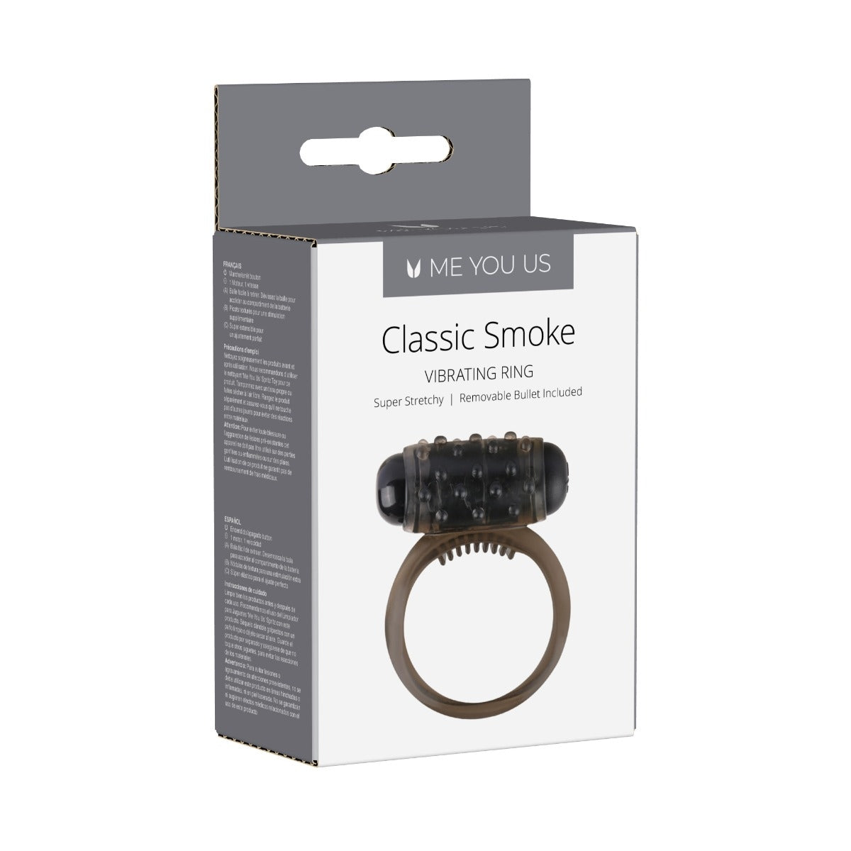 Me You Us Classic Vibrating Cock Ring Smoke - Simply Pleasure