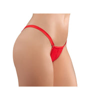 Allure Between The Cheats Wetlook G-String Red One Size