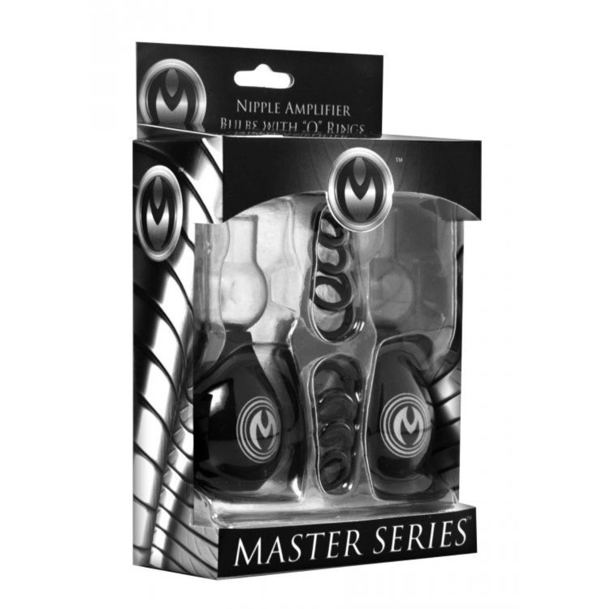 Master Series Nipple Amplifier Enlargement Bulbs With O Rings Black