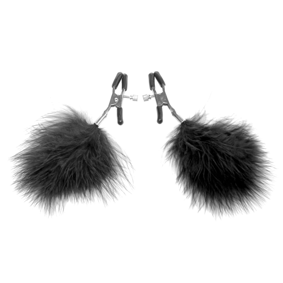 Frisky Feathered Nipple Clamps Black