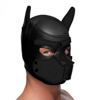 Master Series Spike Neoprene Puppy Hood Black