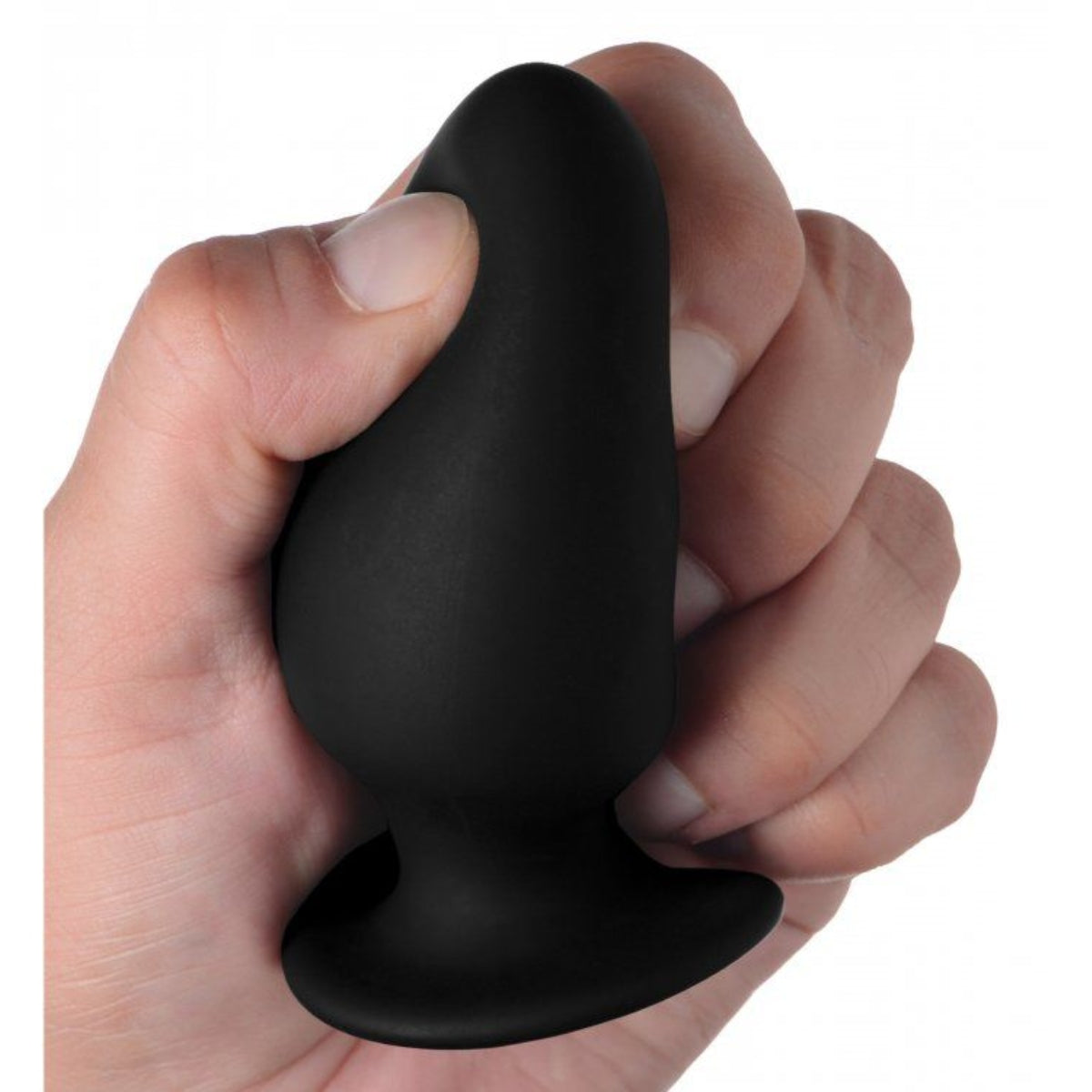 Squeeze-It Squeezable Silicone Butt Plug Black Small