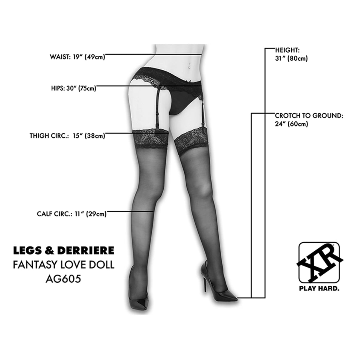 NextGen Dolls Legs & Derriere Sex Doll Waist Down With Stand Pink
