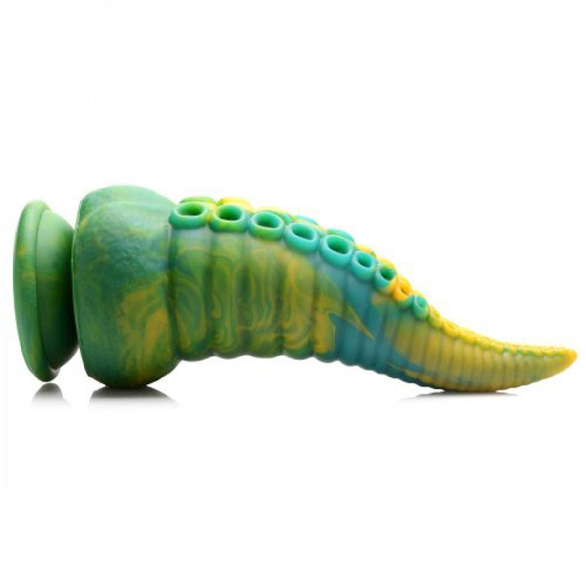 Creature Cocks Monstropus Tentacled Monster Silicone Dildo Yellow Green - Simply Pleasure