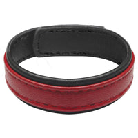Strict Leather Cock Gear Leather & Velcro Cock Ring Red
