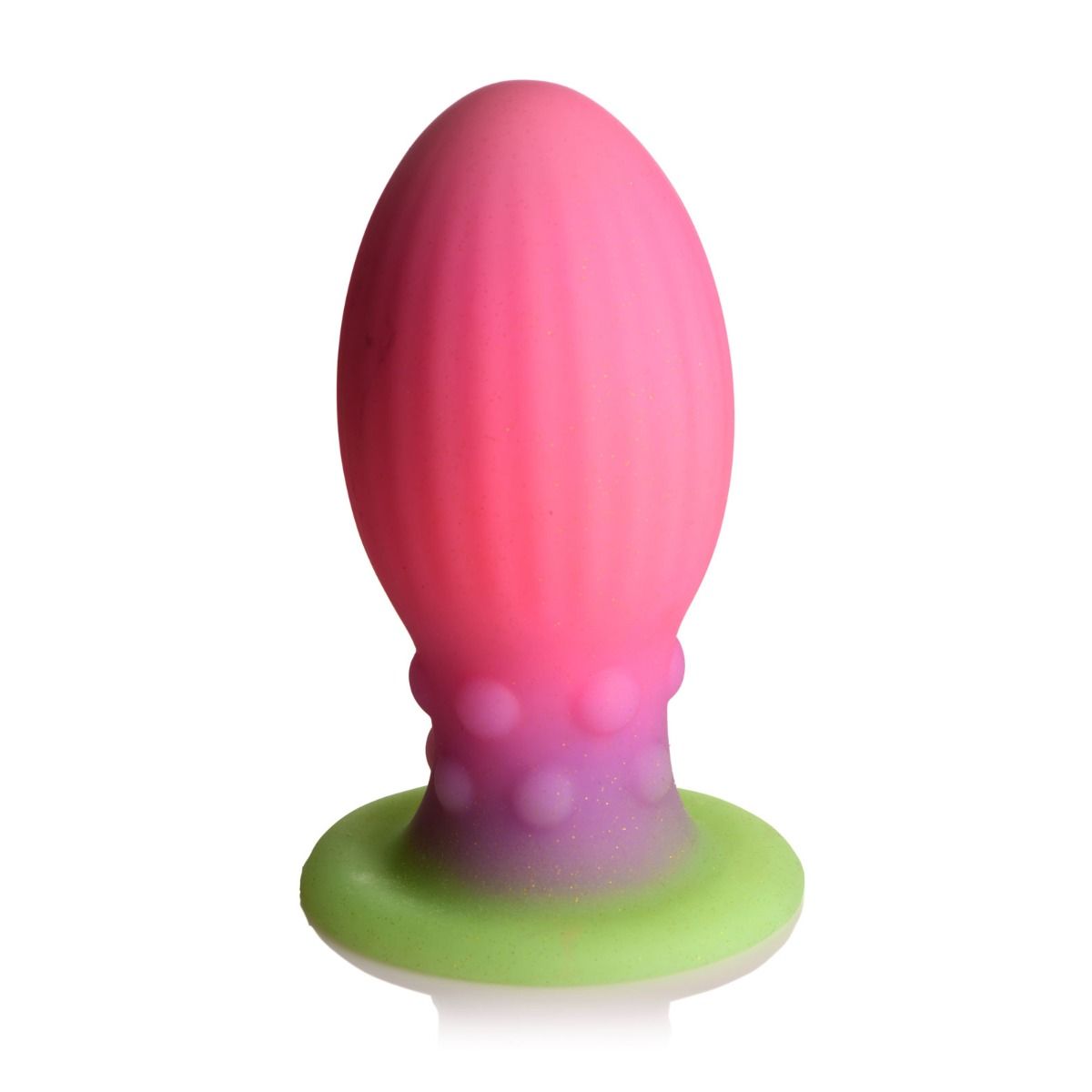 Creature Cocks XL Xeno Egg Glow In The Dark Silicone Butt Plug Pink - Simply Pleasure