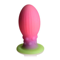 Creature Cocks XL Xeno Egg Glow In The Dark Silicone Butt Plug Pink - Simply Pleasure