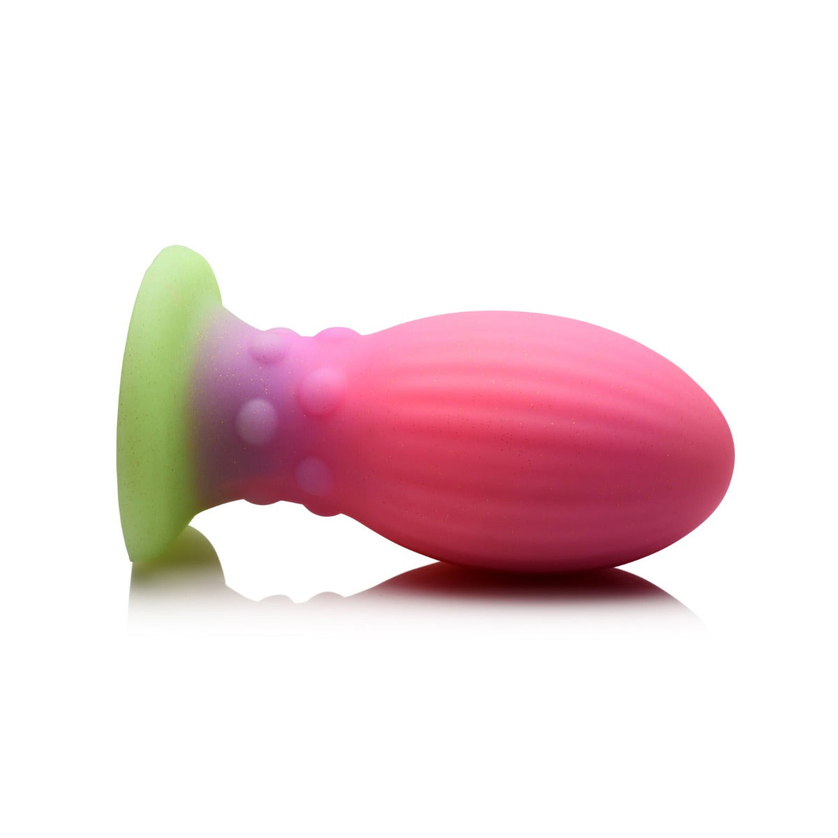 Creature Cocks XL Xeno Egg Glow In The Dark Silicone Butt Plug Pink - Simply Pleasure