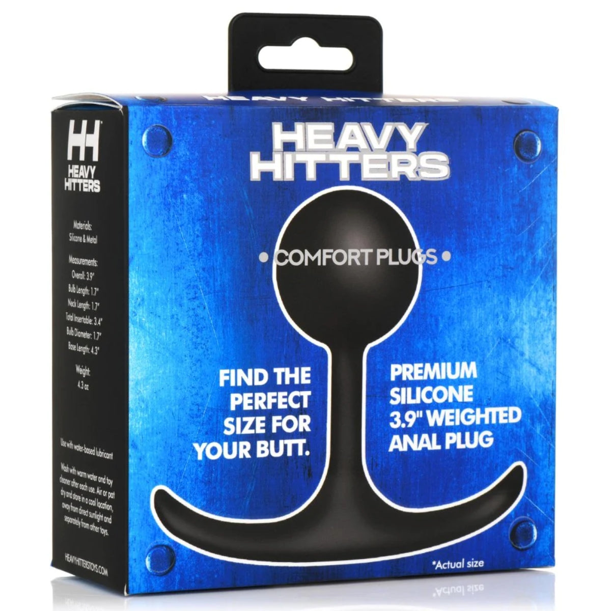 Heavy Hitters Comfort Weighted Butt Plug Medium 3.9 Inch