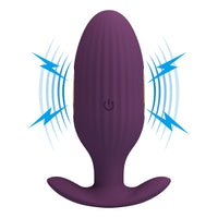 Pretty Love Jefferson Vibrating Electro Butt Plug Purple