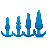 Blue Line 4 Piece Anal Training Butt Plug Set Blue - Simply Pleasure