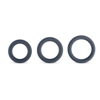 Boners 3 Piece Cock Ring Set Grey - Simply Pleasure