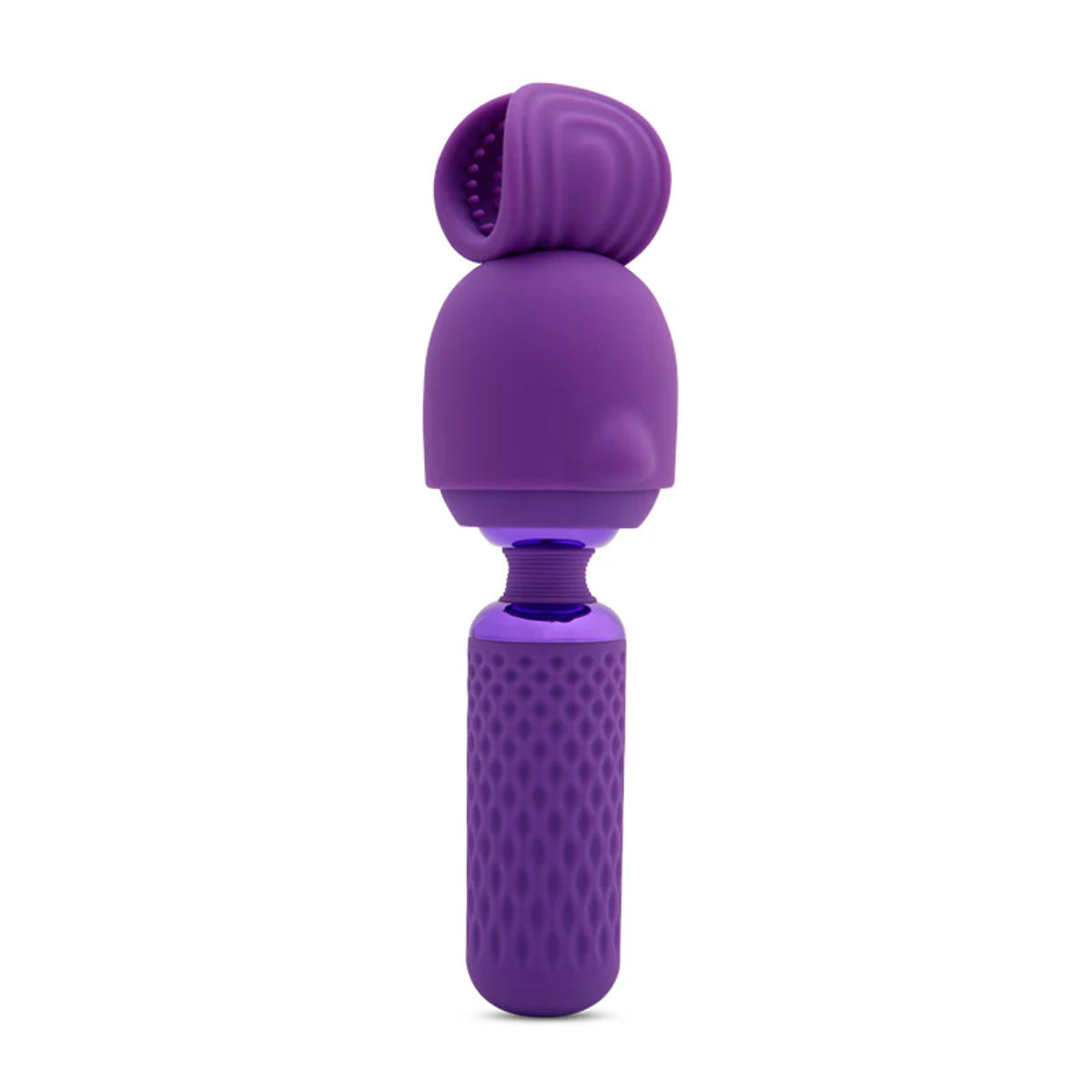 Nu Sensuelle Harlow Nubii Mini Wand Massager With Masturbator Purple