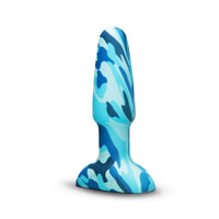 b-Vibe Rimming 2 Remote Control Vibrating Butt Plug Blue Camo